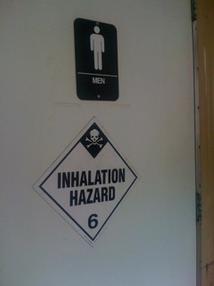 There wasn't a sign like this on the ladies